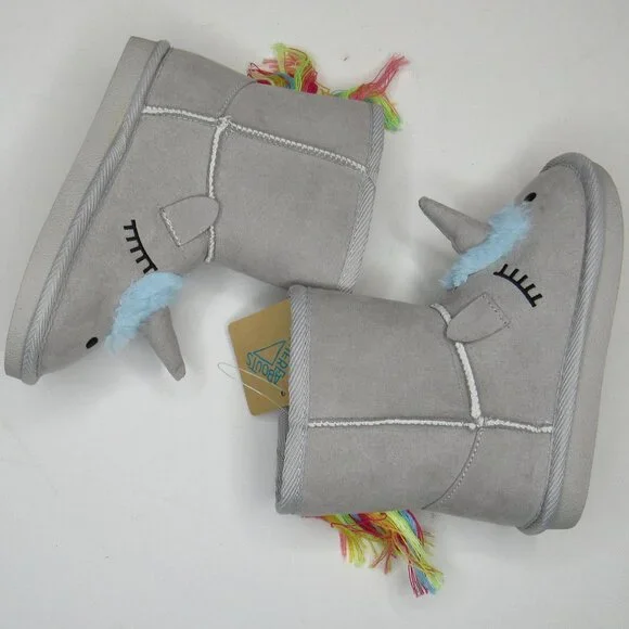 Thereabouts Little Girls Unicorn Quinn Flat Heel Winter Boots Toddler Size 9 - Picture 8 of 10